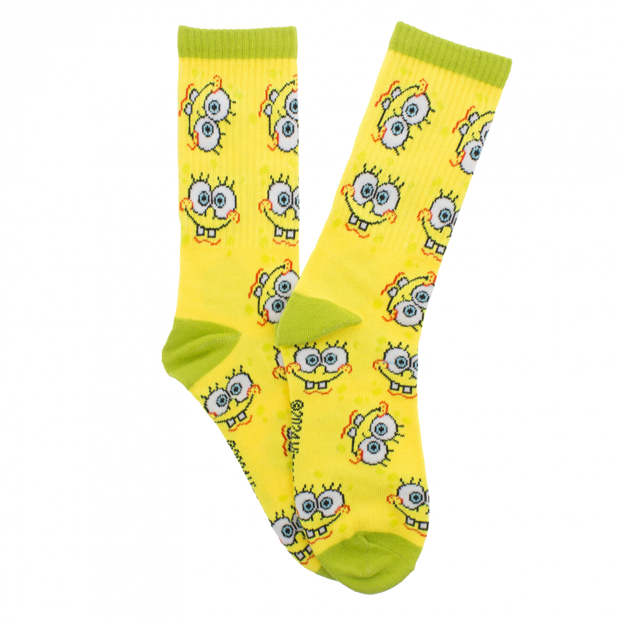 SpongeBob SquarePants Face Collage Crew Socks